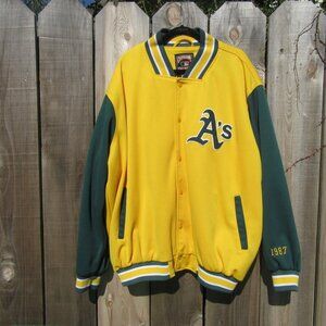 Cooperstown Collection Oakland Athletics A's Carl Banks G-III Jacket Size XXL